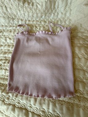 Ribbed Lavender Camisole Tank Top forever 21 size S comes with free gift .
